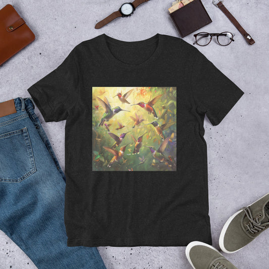 Harmony of Hummingbirds: Vibrant Nature Art Print