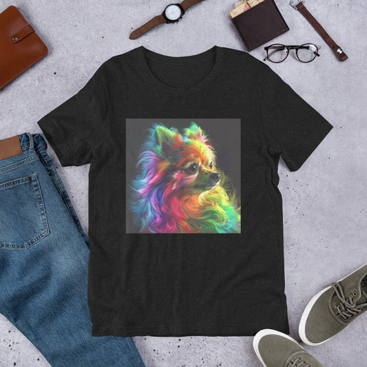 Rainbow Pomeranian: Vibrant Canine Art Print